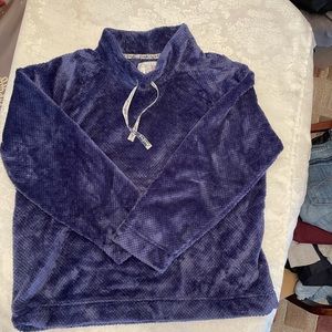 Muk Luks super soft women’s sweatshirt- blue- like new